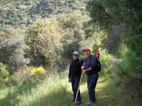 Dos senderistas en plena ruta, Fermoselle