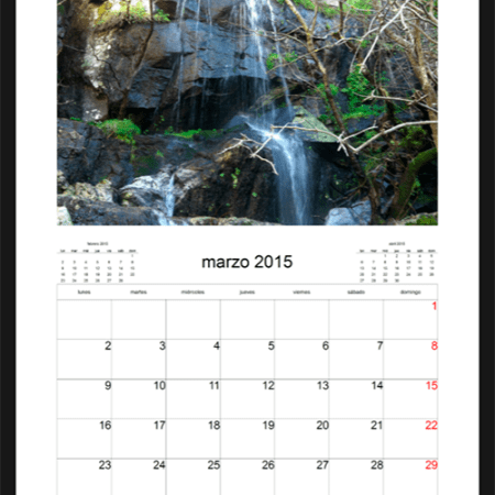 Hoja de Marzo del Calendario de Pueblos de Sayago