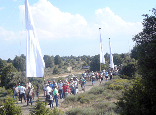 Procesión de la Virgen del Castillo en Fariza (Zamora)