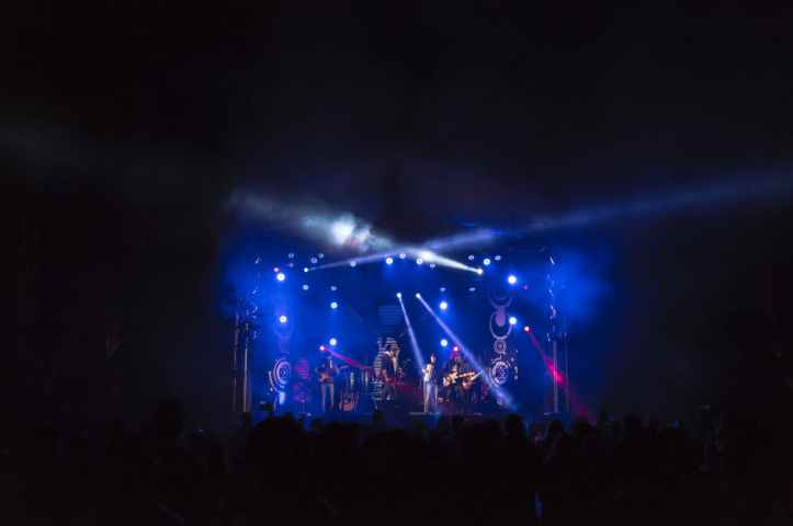 band performing on stage