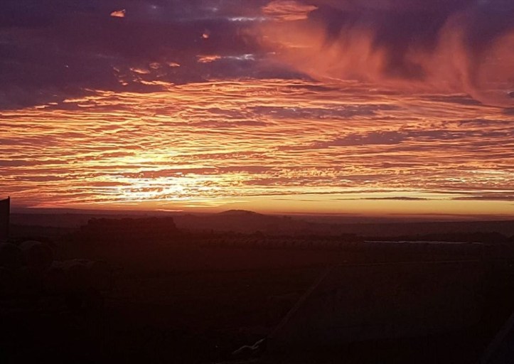 atardecer en pereruela de sayago, zamora