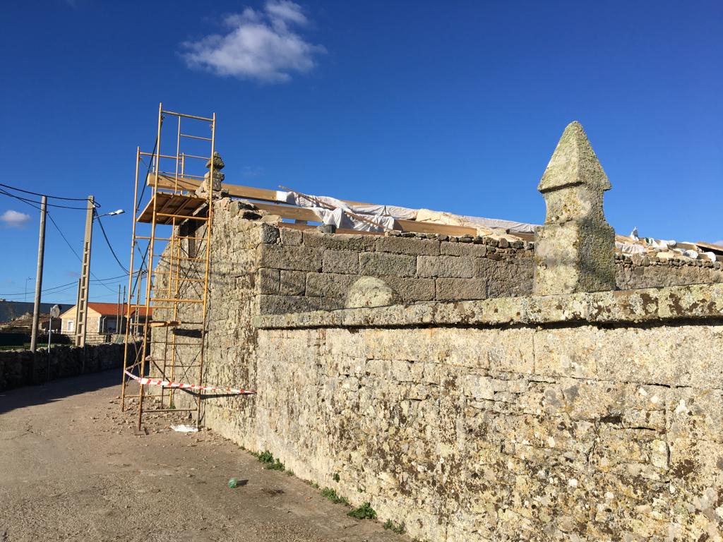 Obras de la ermita de Santa Catalina de Luelmo de Sayago