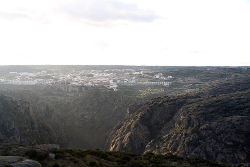 El cañón del Duero y Miranda desde el Fuerte Nuevo de Torregamones, Zamora