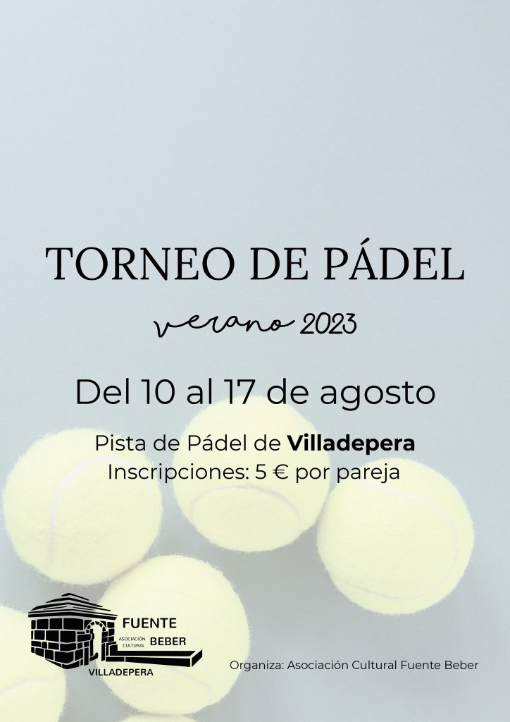 torneo de pádel sayago 2023