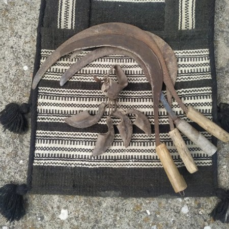 hoz y dediles para segar