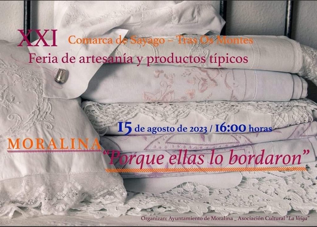 cartel de la XXI feria de artesanía y productos típicos de Moralina de Sayago (Zamora)