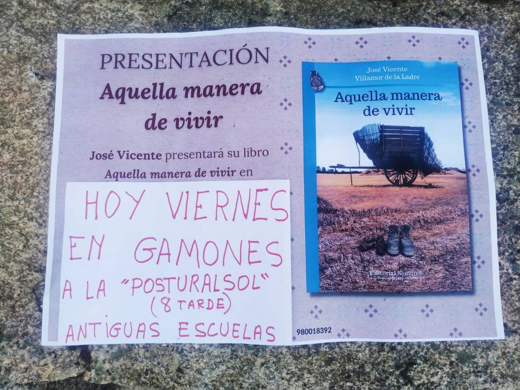 Presentación del libro "Aquella manera de vivir" de José Vicente Alberca Garrote. Un libro que repasa las distintas épocas del año y las labores en los pueblos de la comarca de Sayago.