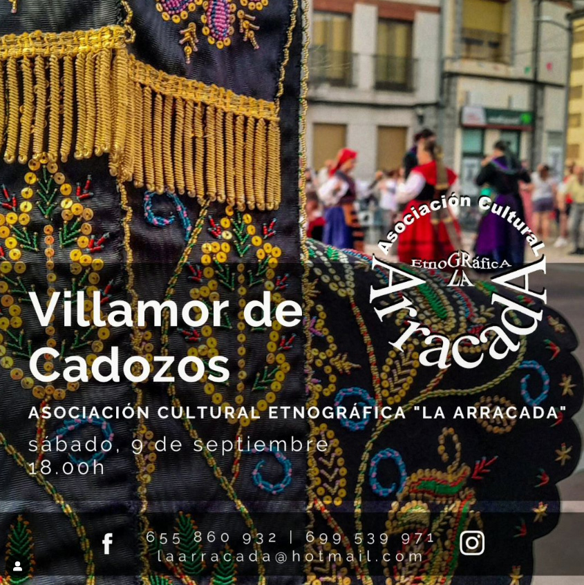 actuación de bailes regionales en villamor de cadozos, zamora a cargo del grupo La Arracada