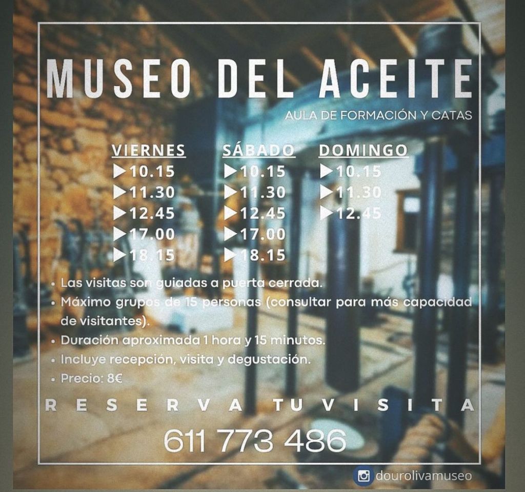 museo del aceite de fermoselle: aula de formación y catas. Horarios, precios y duración de la visita