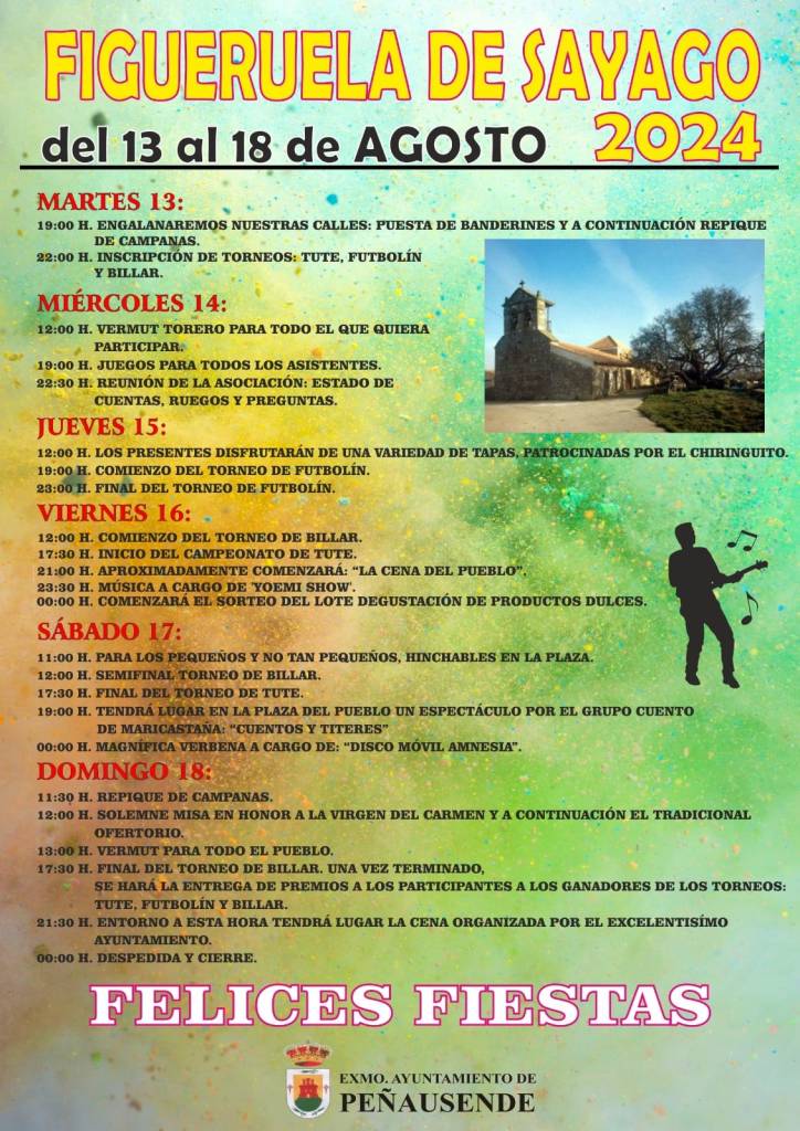 figueruela de sayago, fiestas 2024