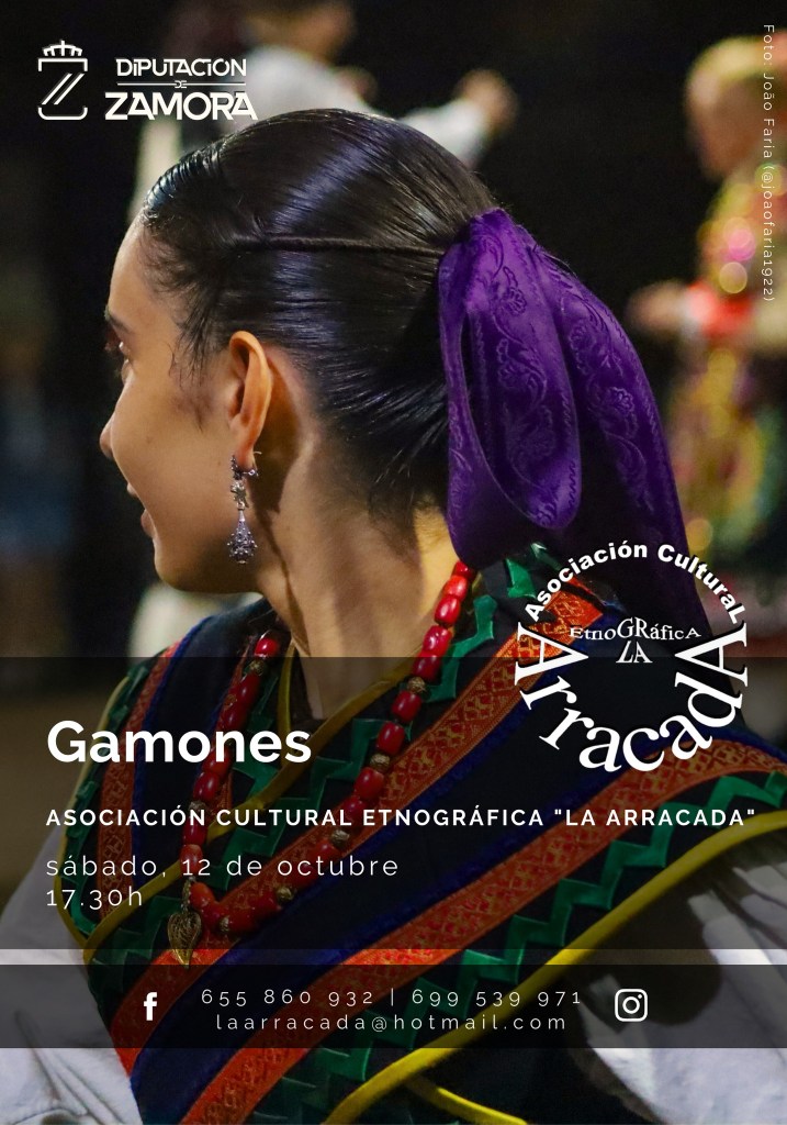 actuación de la asociación cultural La Arracada en Gamones (Zamora)