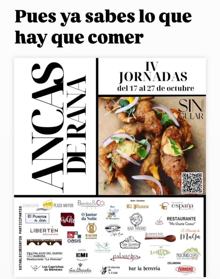 IV Jornadas de las Ancas de Rana del 17 al 27 de octubre