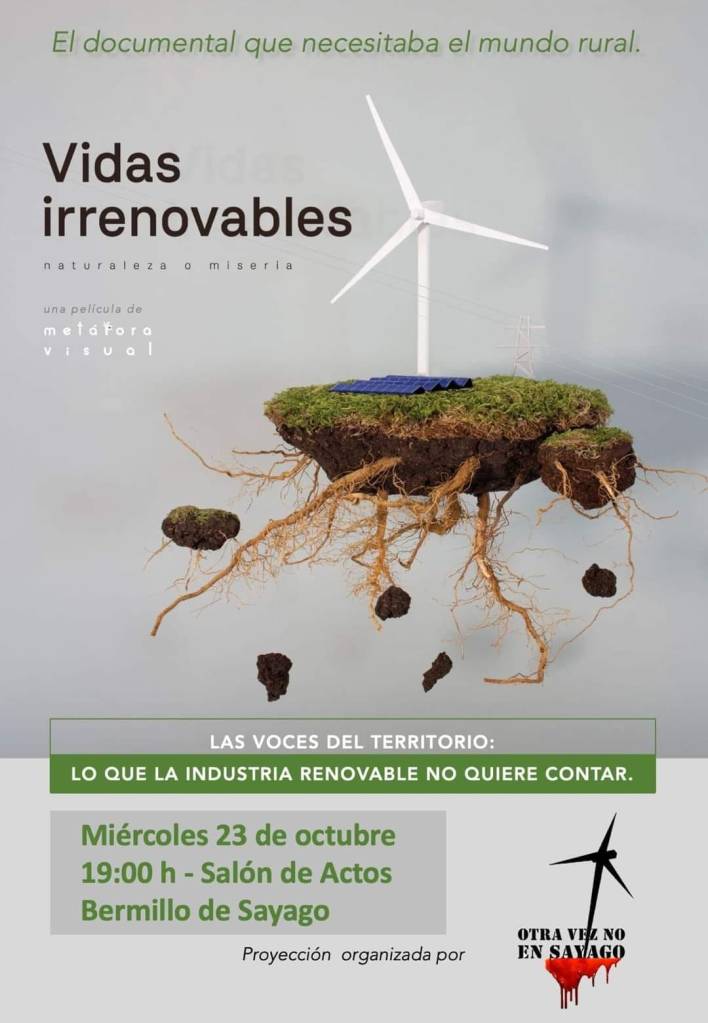 vidas irrenovables, otra vez no en sayago