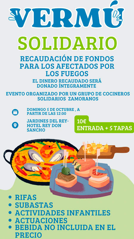 vermú solidario incendios zamora 2025