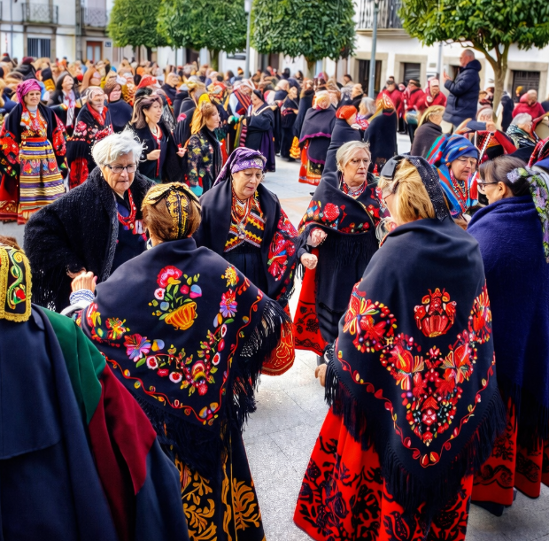 Águedas de Zamora en la plaza de Bermillo de Sayago (Zamora) / Foto de Charo Luque