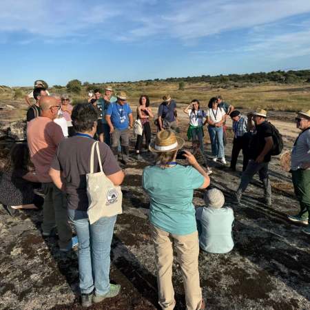 Visita de campo en las inmediaciones de Salce durante las Jornadas