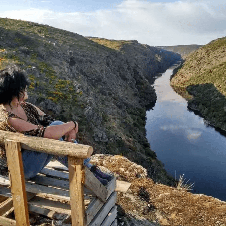 Vista del Duero desde el Banco El Hullón de Villadepera (Sayago, Zamora)